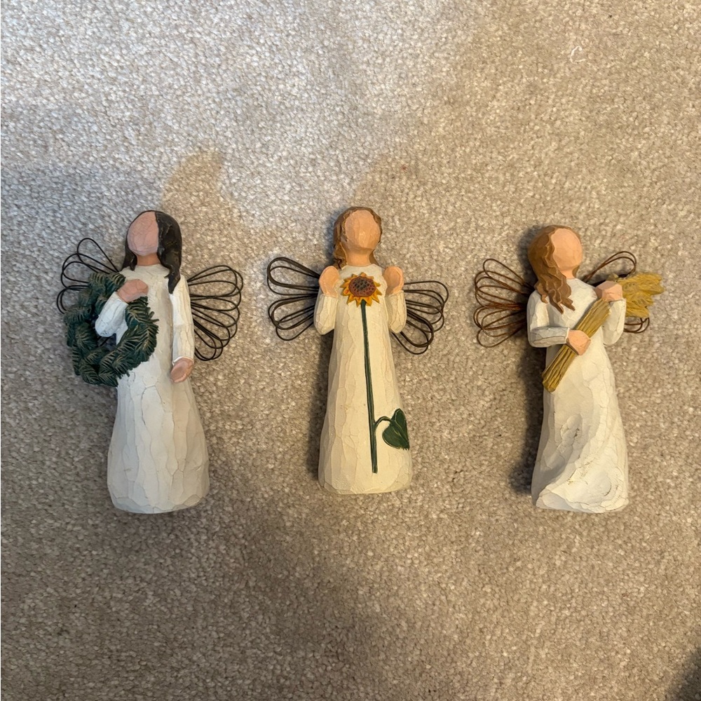 Set of Three Willow Tree Angel Figurines